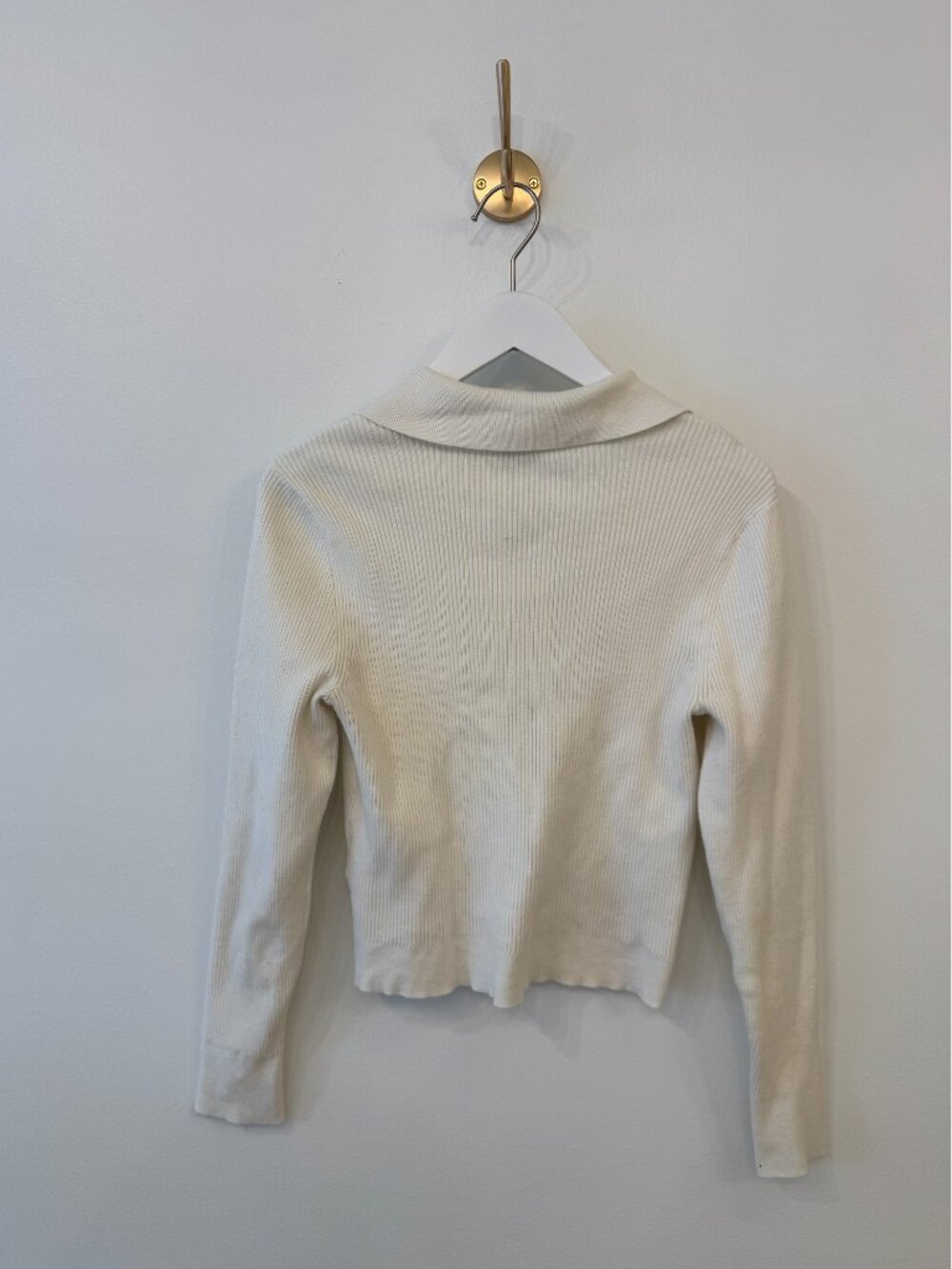 Abercrombie & Fitch Ribbed Quarter Zip Top - Picture 3 of 3